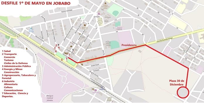 Concepcion del Desfile 1 de mayo en Jobabo