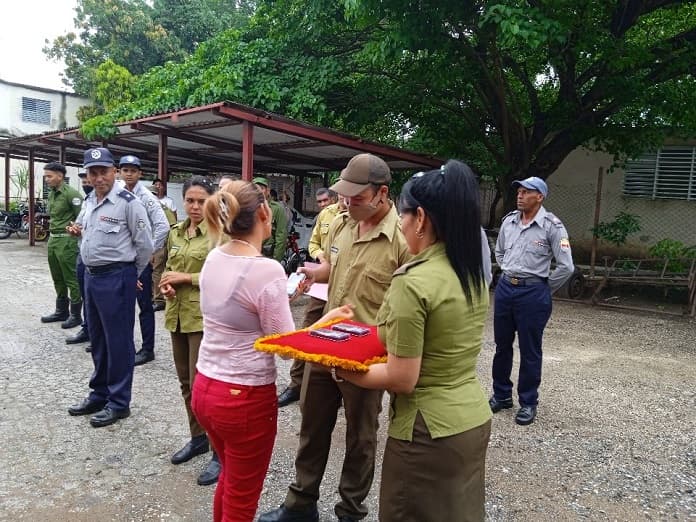 Celebran en Jobabo acto por el día del Ministerio del Interior