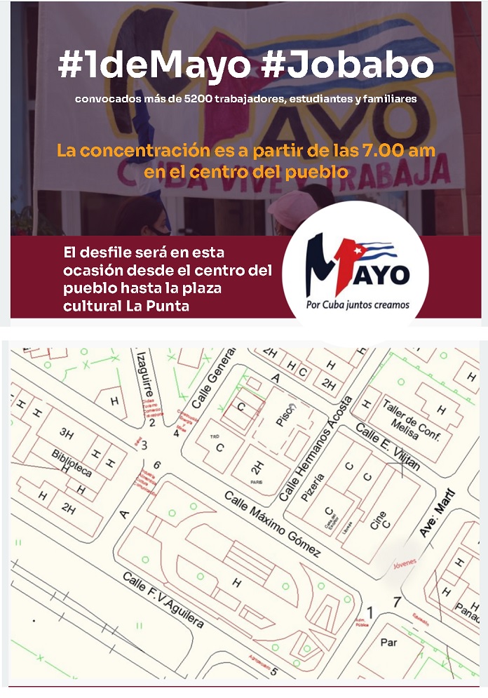Desfile Primero de 1o de mayo infografia