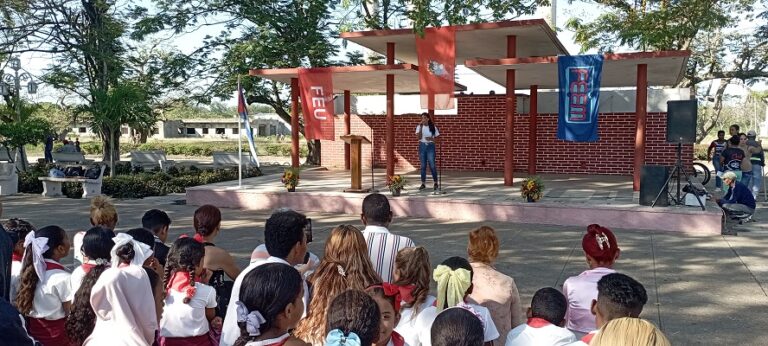 Jobabo rinde homenaje a José Martí en el 130 aniversario de su caída en combate.